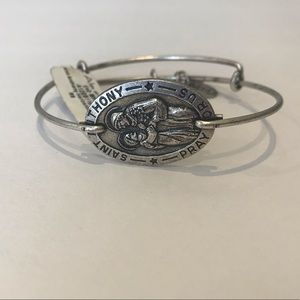 RARE ALEX ANI SAINT ST. ANTHONY SILVER BRACELET